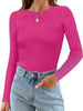 Ribbed Knit Slim Fit Long Sleeve T-Shirt by Simply Love