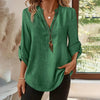 Womens Casual Summer Shirts Notch V Neck Blouses by FitiqueFit