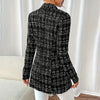 Women’s Plaid Double-Breasted Blazer by FitiqueFit