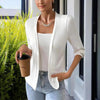 Minimalist Round-Neck Loose Shortsleeve Jacket by FitiqueFit