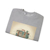 Vintage Passport Stamp Luggage Crewneck Sweatshirt | retro travel postcard, wanderlust design by Tristan’s Treehouse