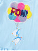 Children's Sequin Penguin Balloon Ruffle Hem T-Shirt by Simply Love