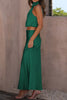 Cropped Turtle Neck Tank Top and Maxi Skirt Set
