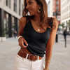 Women’s Sleeveless Lace Rib-Knit Sweater Vest by FitiqueFit