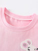 Children's Mouse Applique Ruffle Sleeve T-Shirt by Simply Love