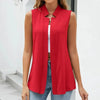 Women’s Sleeveless Stand-Collar Vest Cardigan by FitiqueFit