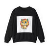 Cute Cheeky Kitty Illustration Sweatshirt | Rodent-Core Cute-Meets-Subversive by Tristan’s Treehouse