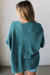 Jet Stream Mix Pattern Hollow Knit Open Front Cardigan