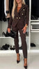 Lapel Button-Down Jacket & Slim-Fit Trousers Suit – 15 Colors XS–XXL by FitiqueFit