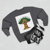 Curage Is a Universal Language Crewneck Sweatshirt — Teistan’s Tree House Back Patch by Tristan’s Treehouse