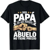 Camiseta de Hombre Ser Papa Es Un Honor Ser Abuelo – Regalo de Día del Padre Retro Grandpa Graphic Tee