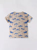 Children's Shark Print Crew Neck Short Sleeve T-Shirt by Simply Love