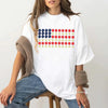 American Flag Daysies, Flowers Independence Day T-shirt by Adorb Custom Tees