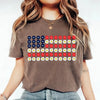 American Flag Daysies, Flowers Independence Day T-shirt by Adorb Custom Tees