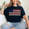 American Flag Daysies, Flowers Independence Day T-shirt by Adorb Custom Tees