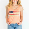 American Flag Daysies, Flowers Independence Day T-shirt by Adorb Custom Tees