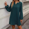 Women's Fashion Simple Elegant Long Sleeve Dress