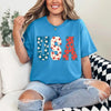 USA Floral T-Shirt - Independence Day Flowers Tees by Adorb Custom Tees