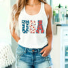 USA Floral T-Shirt - Independence Day Flowers Tees by Adorb Custom Tees