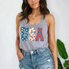 USA Floral T-Shirt - Independence Day Flowers Tees by Adorb Custom Tees