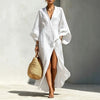 Women's Batwing Sleeve Loose Maxi Resort Dress by FitiqueFit