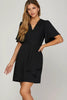 New Ruffled Surplice Short Flutter Sleeve Mini Dress For Women – Elegant, Playful and Feminine Surplice Mini Dress with Flutter Sleeves by Stevvex