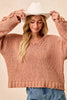 BiBi Chunky Knit Sweater with Flower Detail Sleeves by FitiqueFit