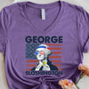 George Sloshington 4th of July Unisex V-Neck Shirt – Washington Drinking Party Tee by Adorb Custom Tees
