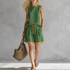 Solid Color Loose Casual Vest and Shorts Set by FitiqueFit