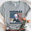 Thomas Drunkerson 4th of July Unisex V-Neck Shirt – Jefferson-Inspired Boozy Tee by Adorb Custom Tees
