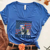 Woodrow Wasted 4th of July Unisex V-Neck Shirt – Wilson Patriotic Drinking T-Shirt by Adorb Custom Tees