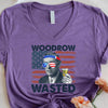 Woodrow Wasted 4th of July Unisex V-Neck Shirt – Wilson Patriotic Drinking T-Shirt by Adorb Custom Tees