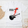 Rocked Rolled Retired T-Shirt – Funny Retirement Gift Shirt by Adorb Custom Tees