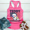 Teddy Boozedevelt Unisex Tank Top – Funny Patriotic Party Tee by Adorb Custom Tees
