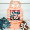 Sleepy Joe Lager Unisex Tank Top – Funny Biden-Inspired Beer Shirt for Independence Day by Adorb Custom Tees