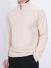Men's Plus Size Casual Long Sleeve Quarter Zip T-Shirt by Simply Love