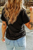 USA Round Neck Short Sleeve T-Shirt by Simply Love