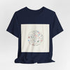 Botanical Doodle Circle Tee | hand drawn line drawing, sketch pattern by Tristan’s Treehouse
