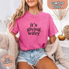 It’s Giving Wifey Comfort Colors Tee – Bride to Be or Wedding Gift Shirt by Adorb Custom Tees