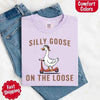 Silly Goose On The Loose Comfort Colors Tee – Funny Gift Shirt by Adorb Custom Tees