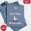 Silly Goose On The Loose Comfort Colors Tee – Funny Gift Shirt by Adorb Custom Tees
