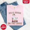 Silly Goose On The Loose Comfort Colors Tee – Funny Gift Shirt by Adorb Custom Tees