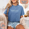 He’s Playing Basketball – Funny Sports Girlfriend Comfort Color Shirt for Women by Adorb Custom Tees