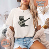 Raccoon Playing A Guitar, Funny Animals Comfort Colors T-Shirt by Adorb Custom Tees