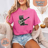 Raccoon Playing A Guitar, Funny Animals Comfort Colors T-Shirt by Adorb Custom Tees