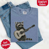 Raccoon Playing A Guitar, Funny Animals Comfort Colors T-Shirt by Adorb Custom Tees