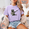 Raccoon Playing A Guitar, Funny Animals Comfort Colors T-Shirt by Adorb Custom Tees