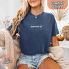 Married AF Comfort Colors T-Shirt, Just Married Couple Tee by Adorb Custom Tees