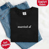 Married AF Comfort Colors T-Shirt, Just Married Couple Tee by Adorb Custom Tees