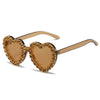 Peach Heart Rhinestone Sunglasses – Y2K INS Style by FitiqueFit